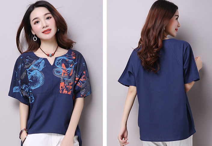 ZL792 Charming Top Navy