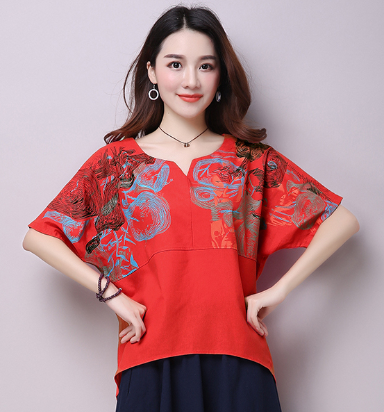 ZL792 Charming Top Red