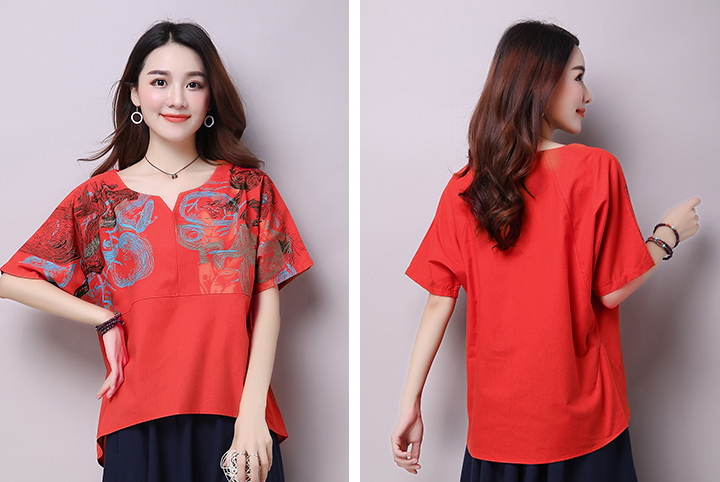 ZL792 Charming Top Red