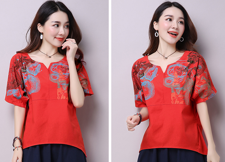 ZL792 Charming Top Red