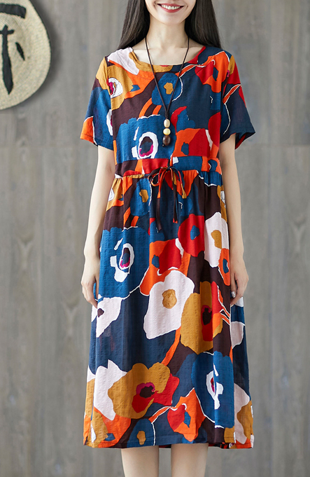 ZL802 Pretty Dress Orange