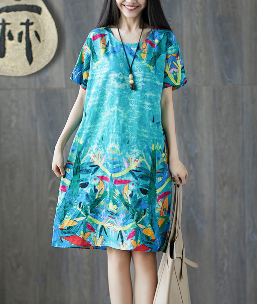 ZL803 Charming Dress Blue