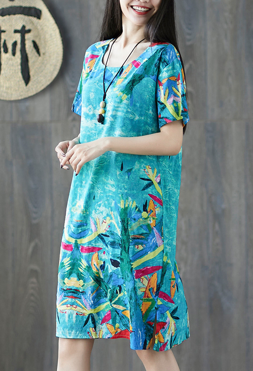 ZL803 Charming Dress Blue