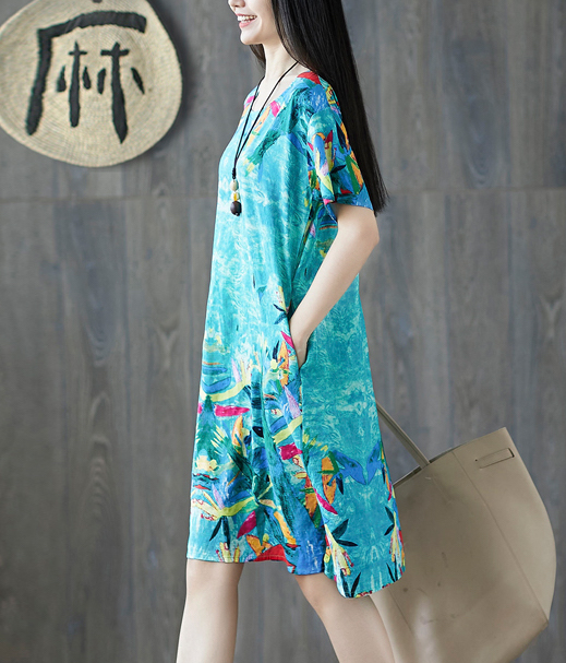 ZL803 Charming Dress Blue
