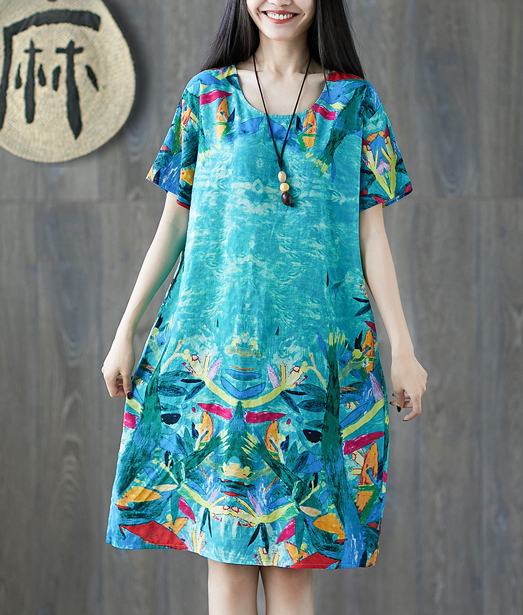 ZL803 Charming Dress Blue
