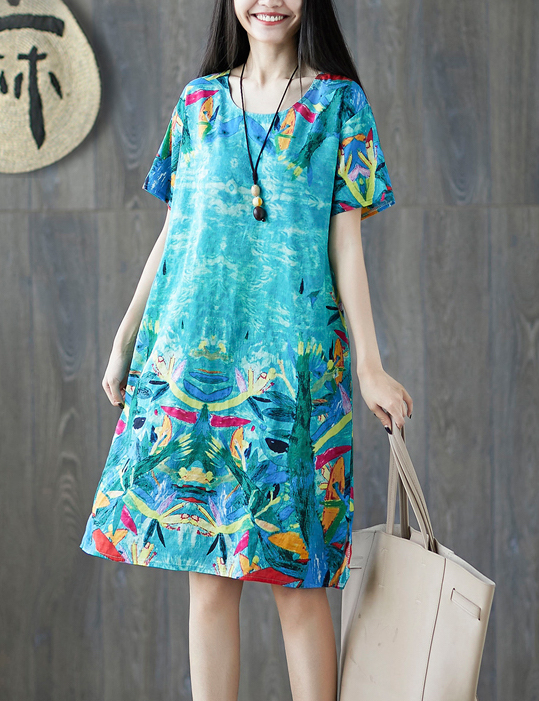 ZL803 Charming Dress Blue