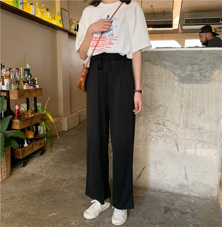 FF-178 Casual Loose Pant Black
