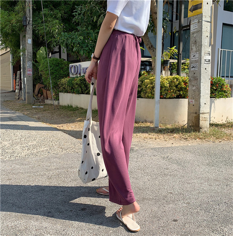 FF-178 Casual Loose Pant Purple