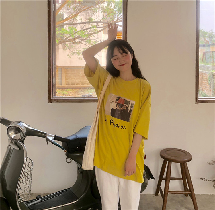 FF-181 Trendy Korea Loose Top Yellow