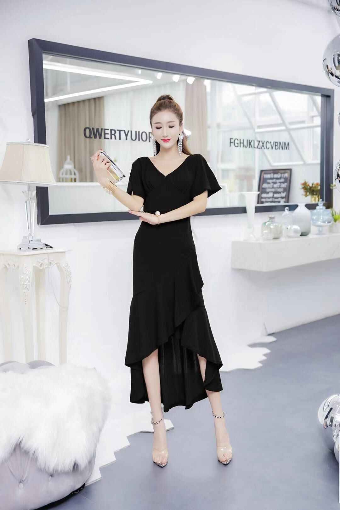 FF-188 Stylish Dress Black