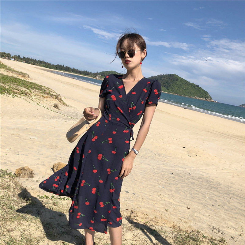 FF-189 Lovely Printed Dress As Picture