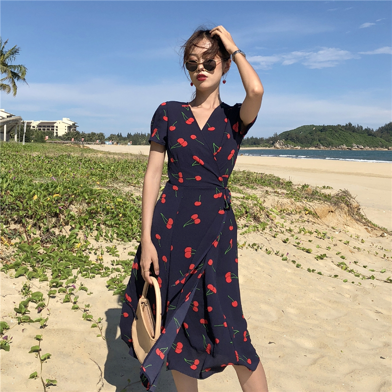 FF-189 Lovely Printed Dress As Picture