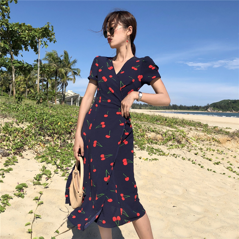 FF-189 Lovely Printed Dress As Picture