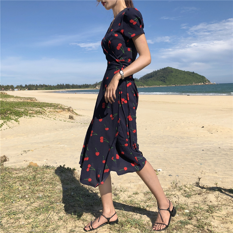 FF-189 Lovely Printed Dress As Picture