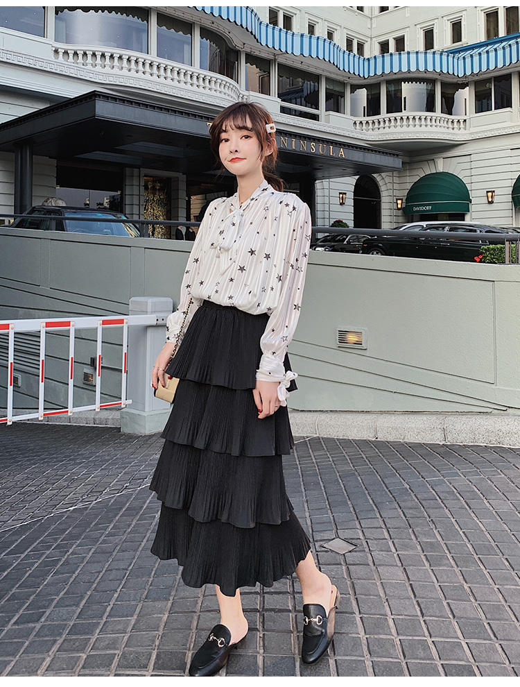 FF-192 Fashion Layer Skirt Black