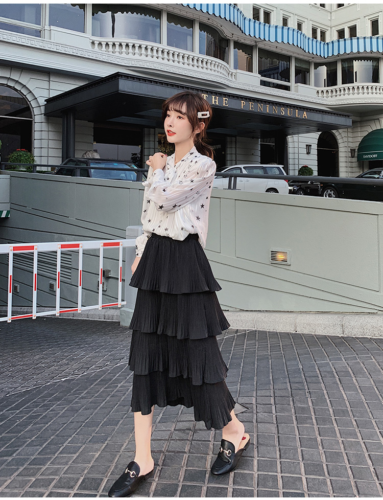 FF-192 Fashion Layer Skirt Black