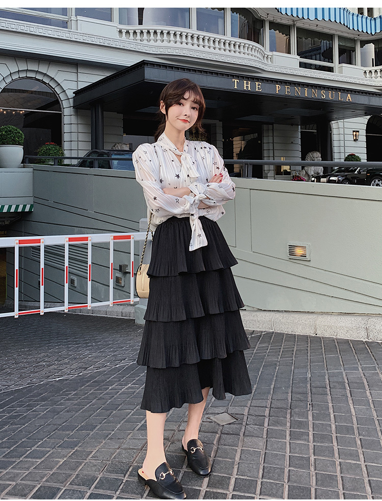 FF-192 Fashion Layer Skirt Black