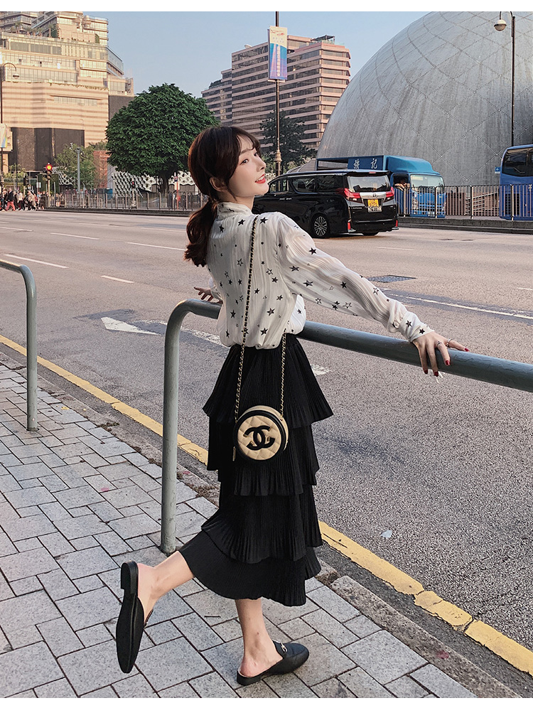 FF-192 Fashion Layer Skirt Black