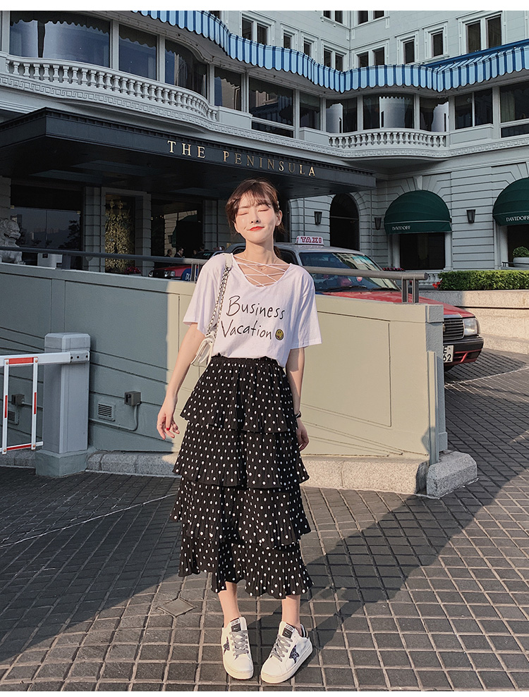 FF-192 Fashion Layer Skirt Polka Dot