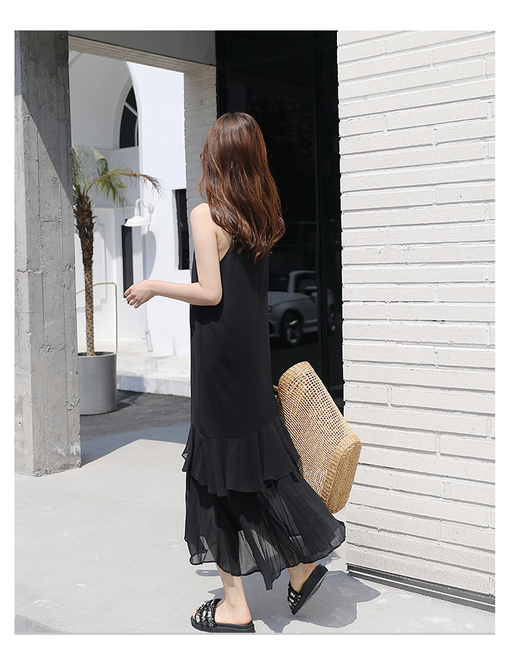 FF-203 Trendy Strap Dress Black