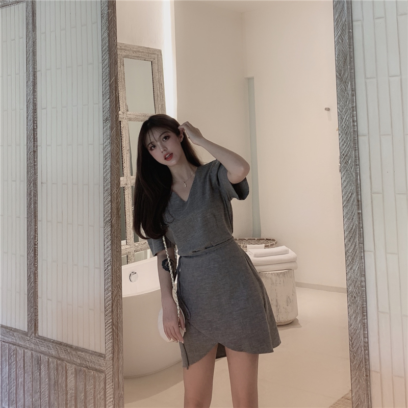 FF-205 Trendy Dress Grey