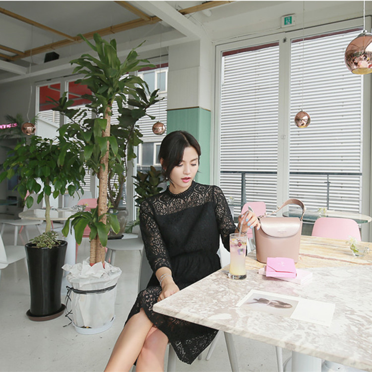 FF-209 Sweet Lace Dress Black