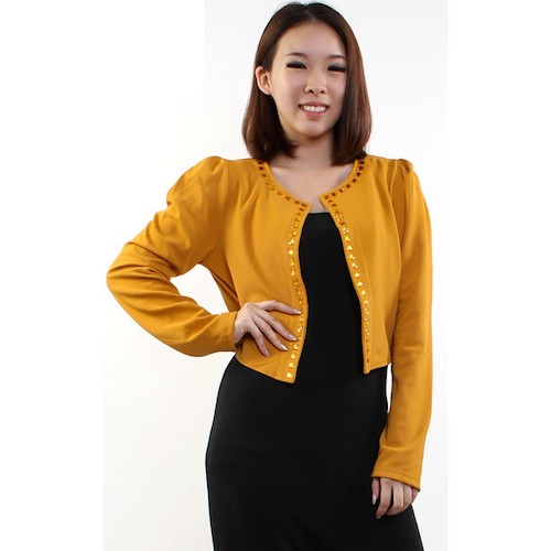 MH141 Trendy Cardigan Mustard