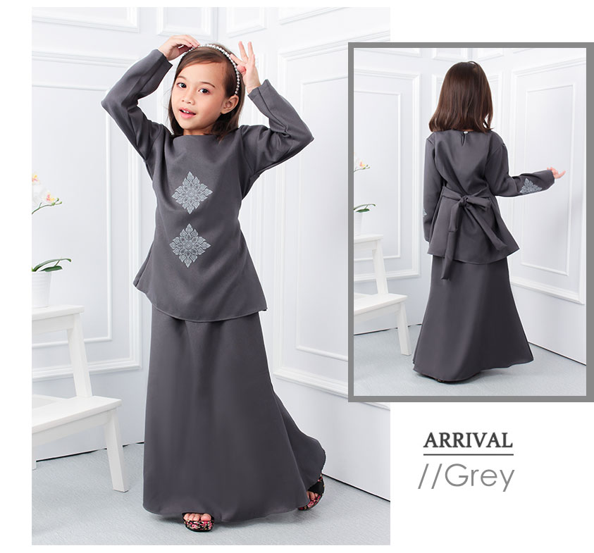 QA-552 LOVELY KIDS KURUNG GREY