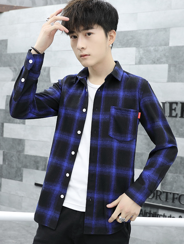 ST-686 Trendy Shirt Blue