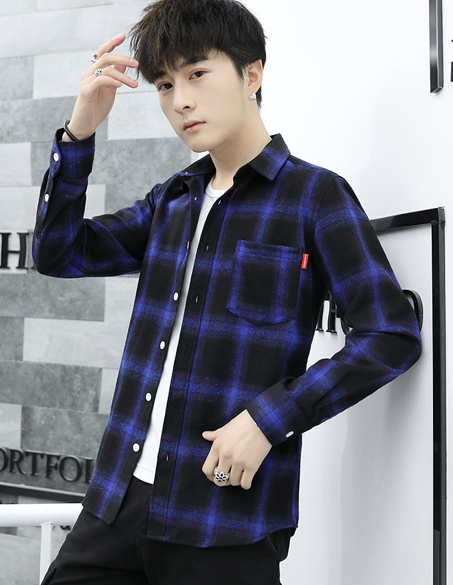 ST-686 Trendy Shirt Blue