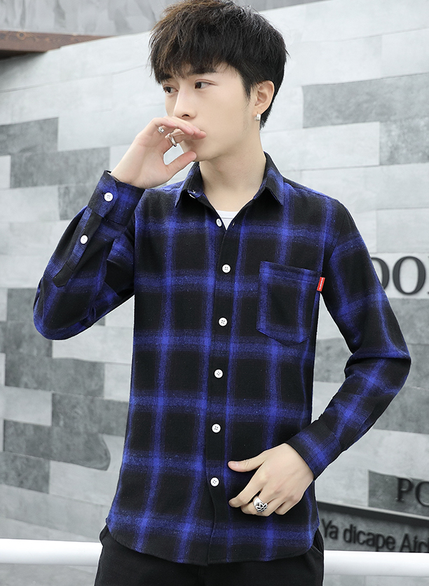 ST-686 Trendy Shirt Blue