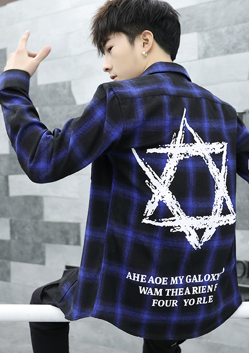 ST-686 Trendy Shirt Blue