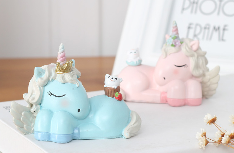 ST-689 Unicorn Decoration Blue