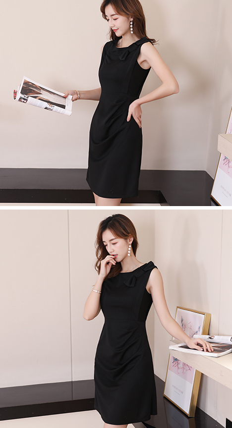 ST-692 Trendy Dress Black