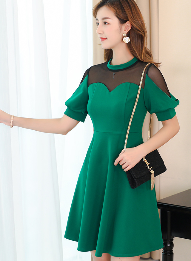 ST-696 Lovely Dress Green