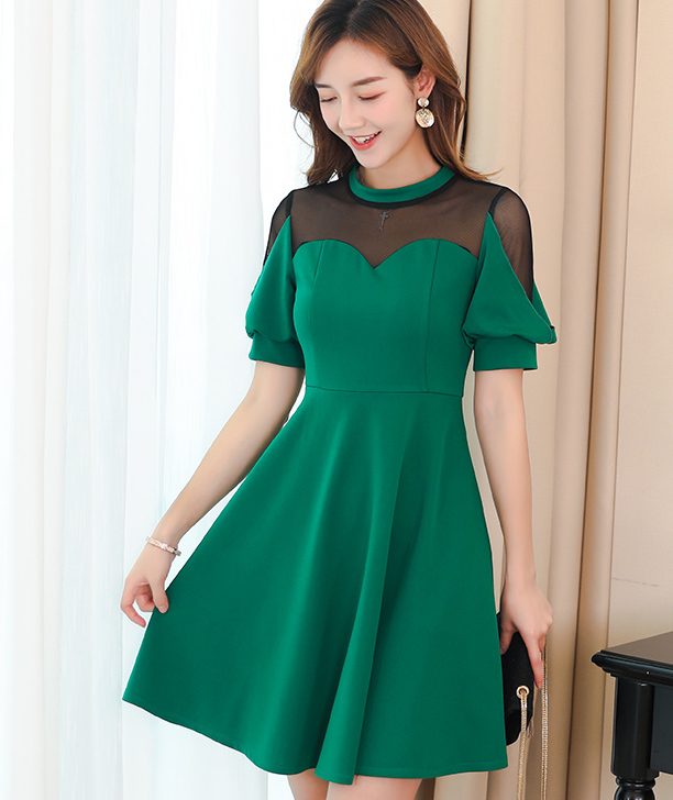 ST-696 Lovely Dress Green
