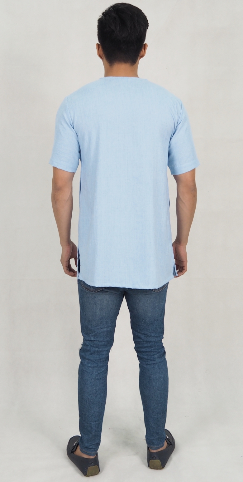 SW5185 Casual Top (Plus Size) Blue