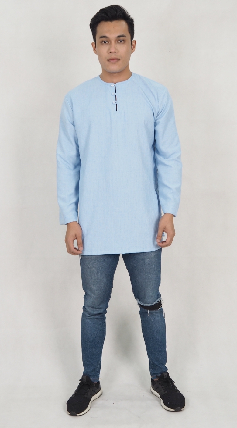 SW5187 Casual Top (Plus Size) Blue