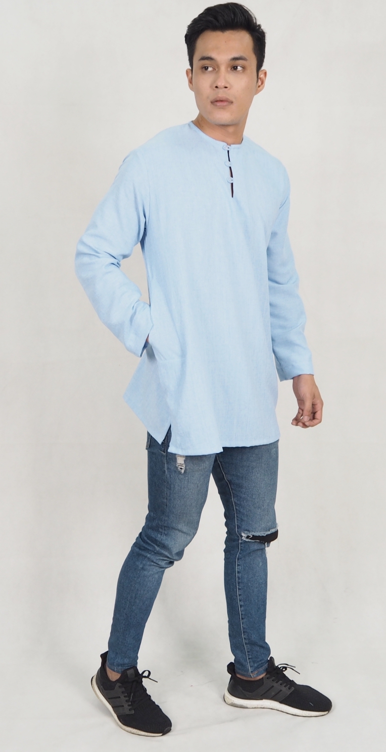 SW5187 Casual Top (Plus Size) Blue