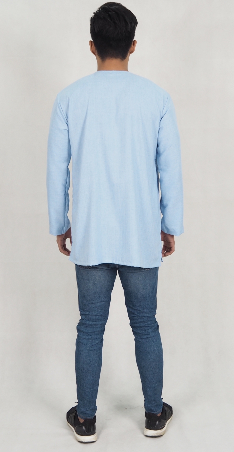 SW5187 Casual Top (Plus Size) Blue