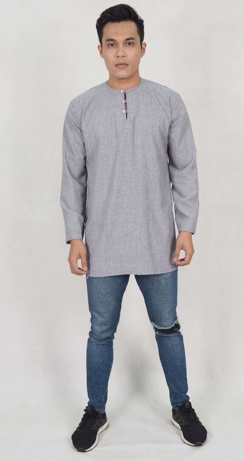 SW5187 Casual Top (Plus Size) Grey