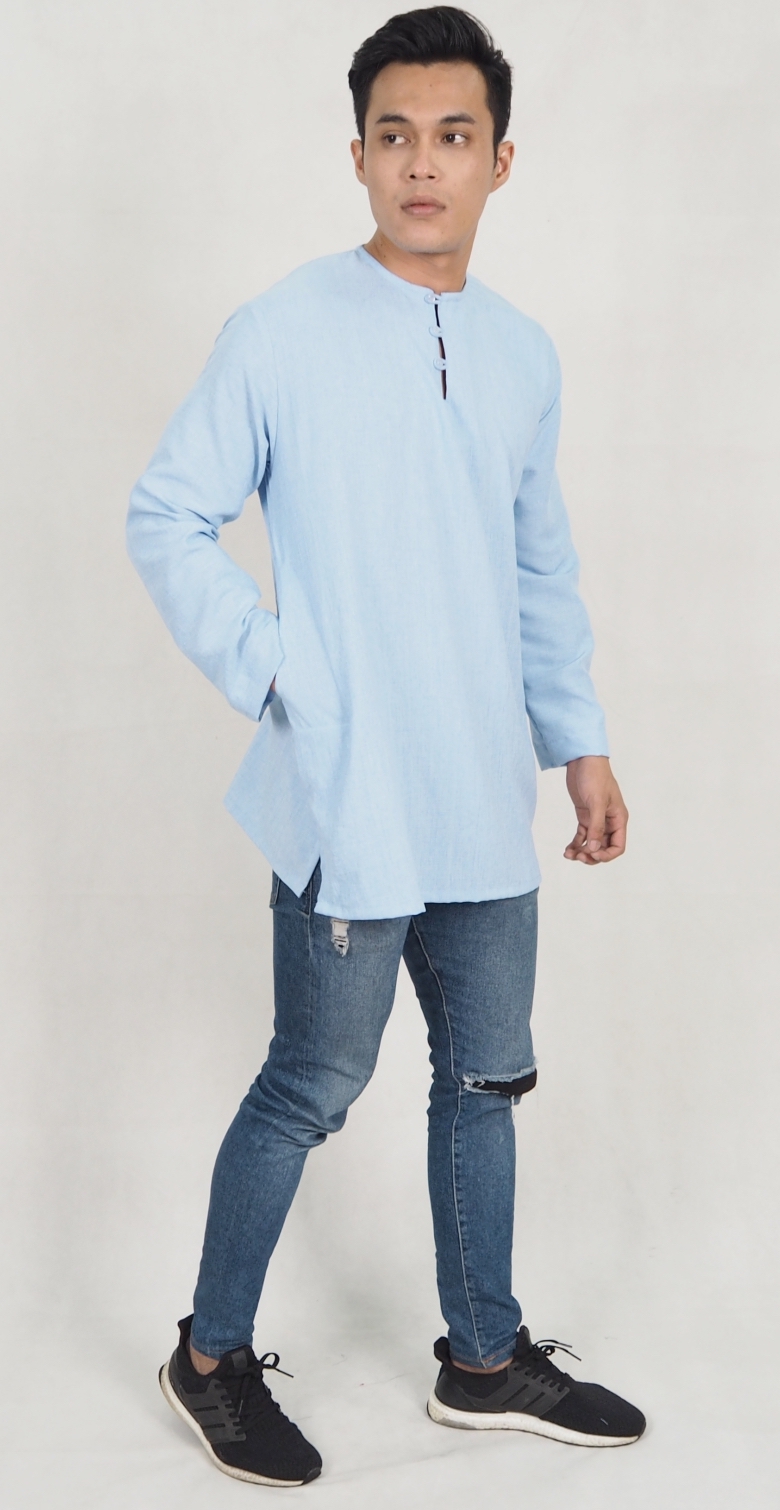 SW5188 Casual Top (Plus Size) Blue