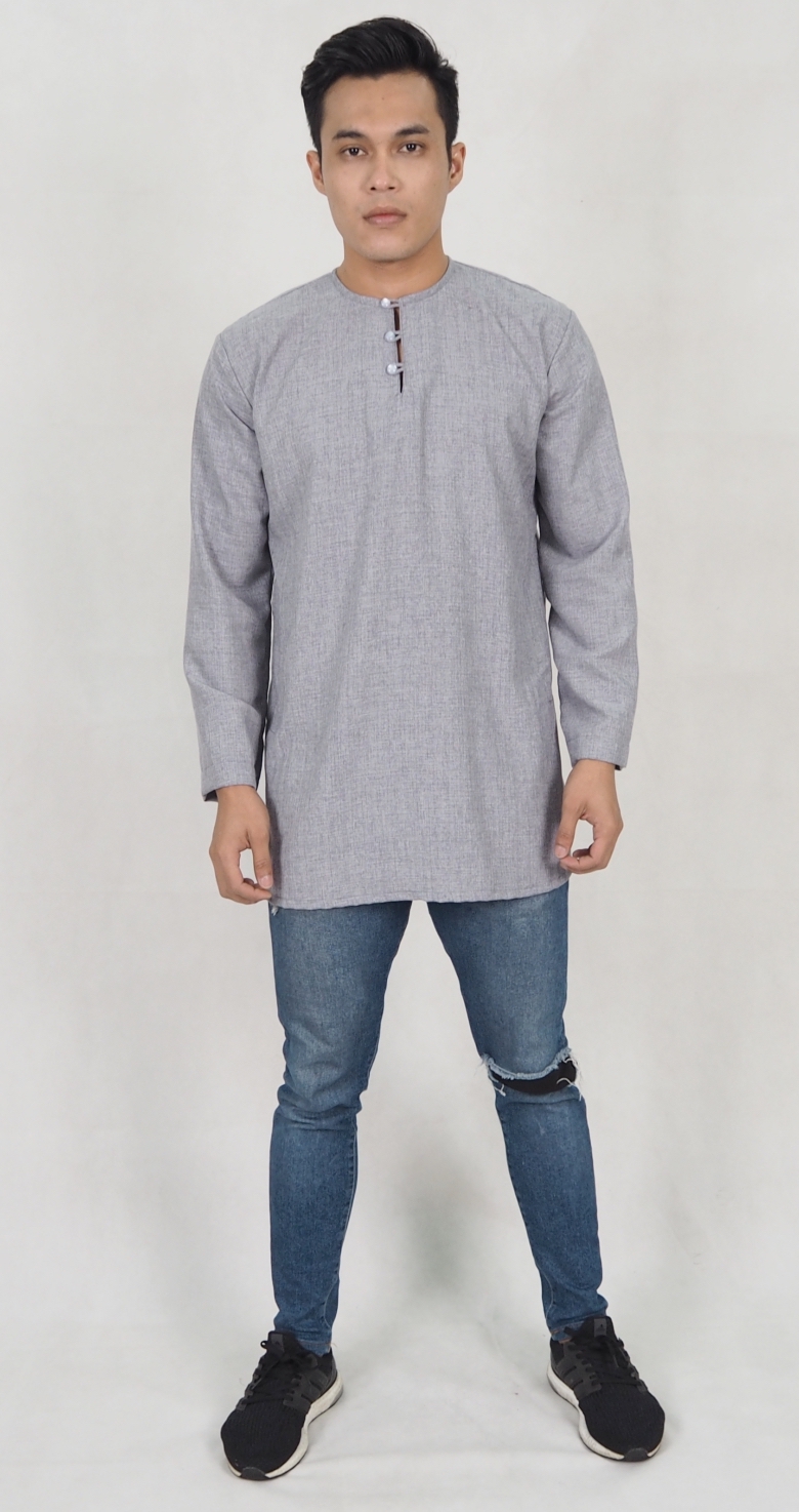 SW5188 Casual Top (Plus Size) Grey