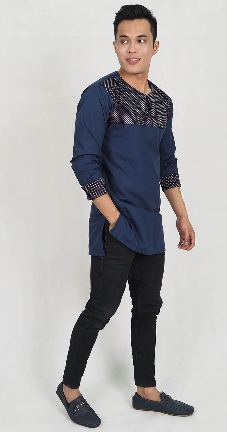 SW5190 Men's Slim Top (Plus Size) Navy