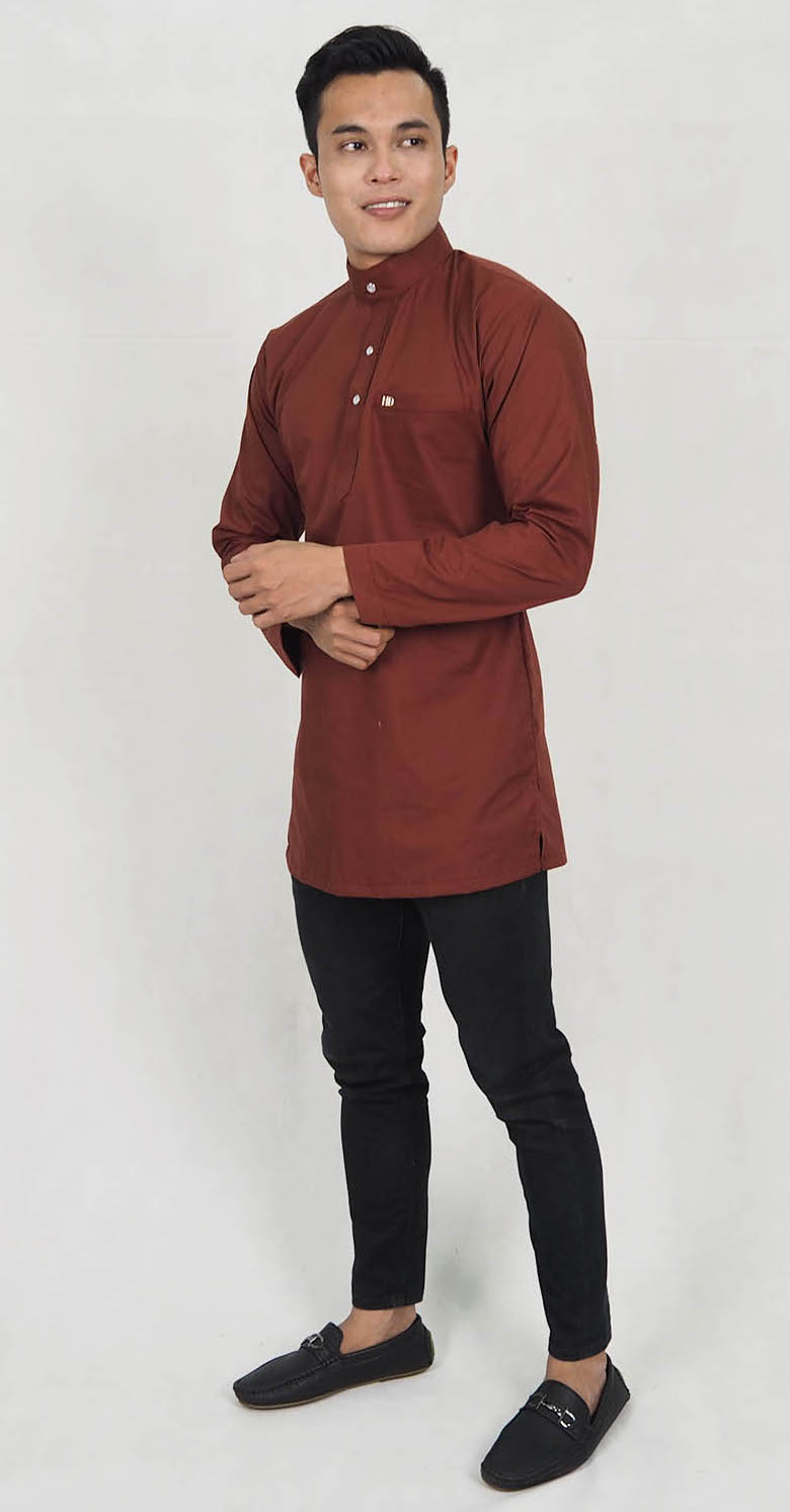 SW5192 Men's Top Dark Brown