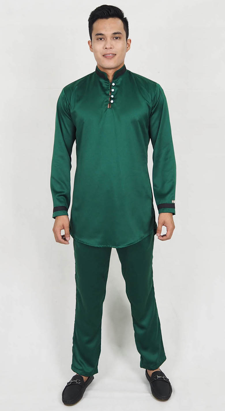 SW5195 Baju Melayu Set Dark Green