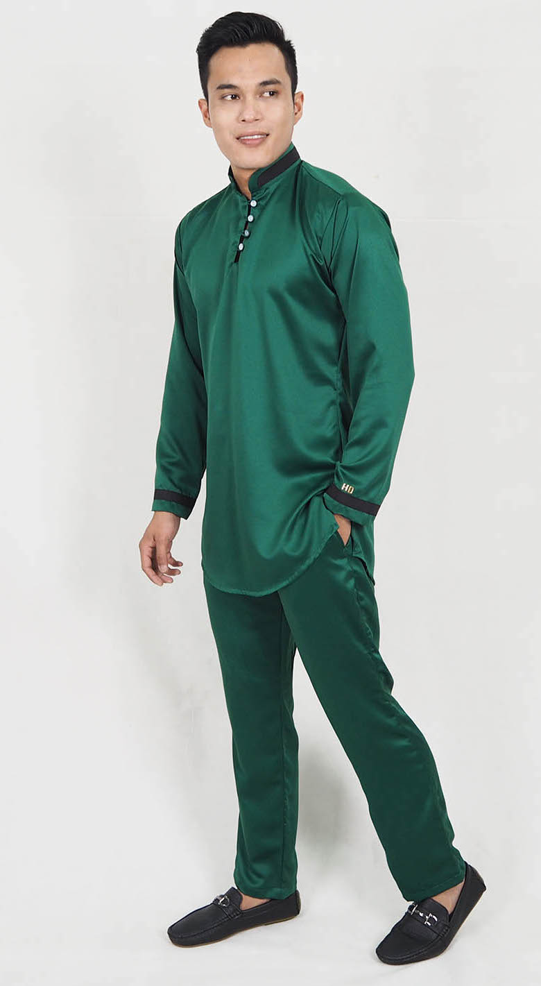 SW5195 Baju Melayu Set Dark Green