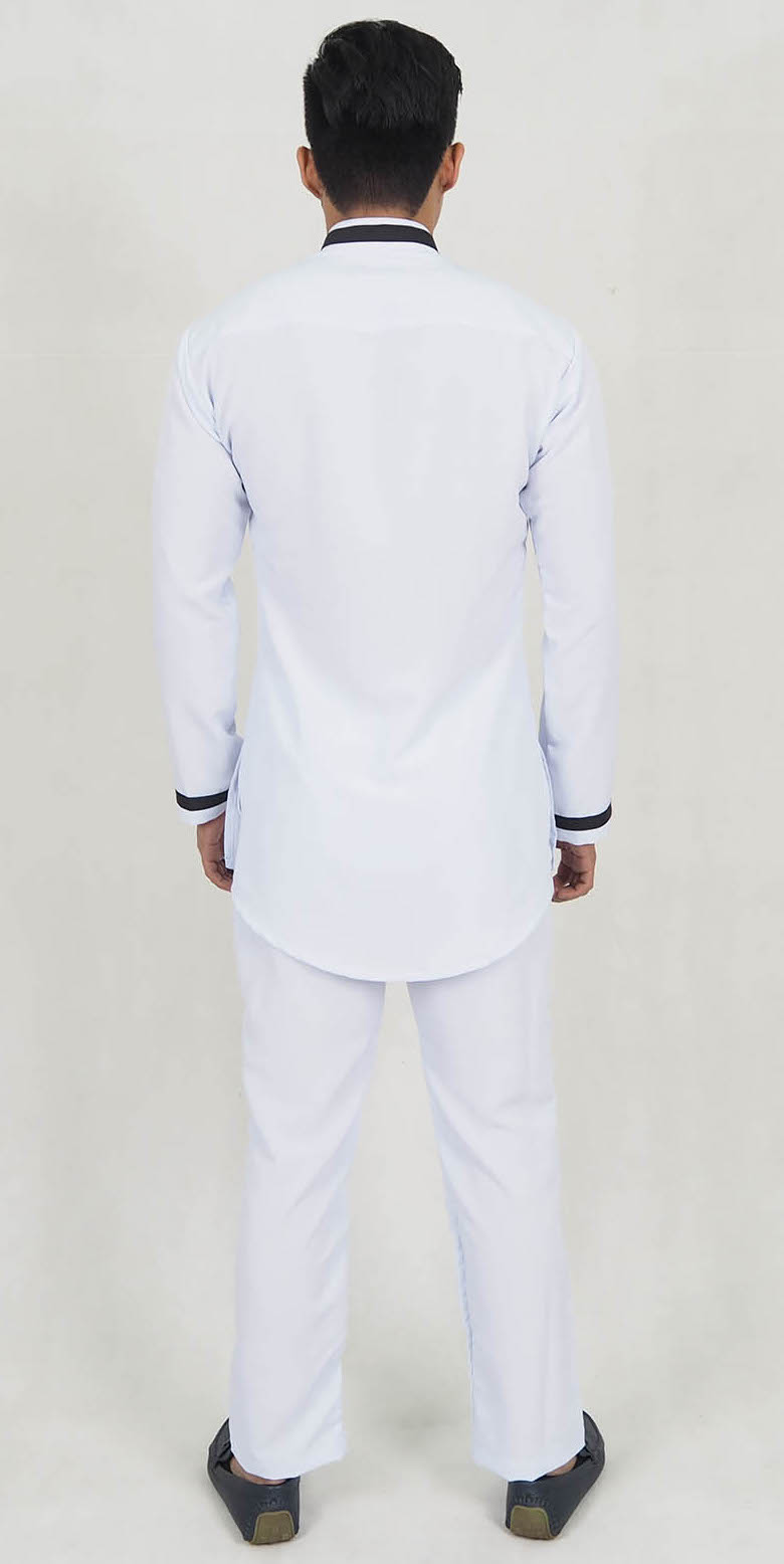SW5195 Baju Melayu Set White