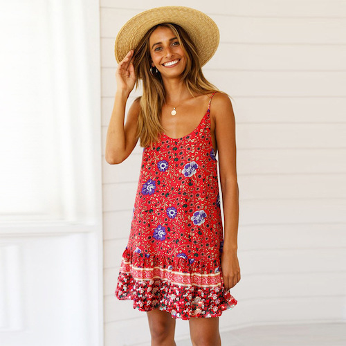 ZL816 Lovely Dress Red
