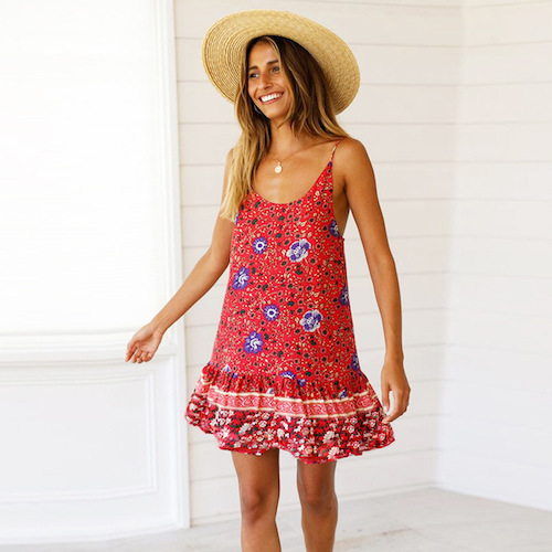 ZL816 Lovely Dress Red